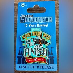 Dumbo Double Dare 2015 10th Anniversary Run Disney Disneyland 60th Pin